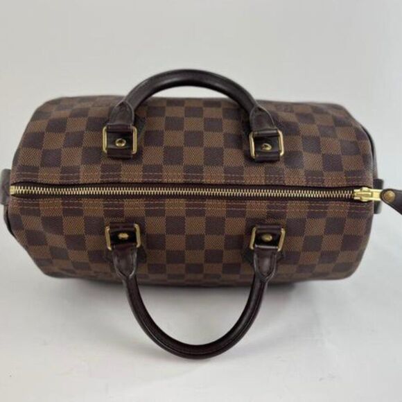 Louis Vuitton Damier Ebene Speedy 30 Satchel Handbag - Picture 7 of 13
